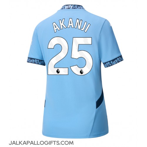 Manchester City Manuel Akanji #25 Kotipaita Naiset 2024-25 Lyhythihainen